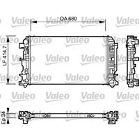 Valeo Wasserkühler 735084 Kühler,Motorkühler VW,MERCEDES-BENZ,CRAFTER 30-50 Kasten 2E_,CRAFTER 30-35 Bus 2E_,CRAFTER 30-50 Pritsche/Fahrgestell 2F_