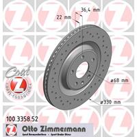 Remschijf SPORT REMSCHIJF COAT Z Zimmermann, Remschijftype: Binnen geventileerd, u.a. für Audi, VW, Porsche