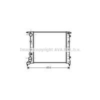 Kühler, Motorkühlung AVA RT2042