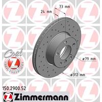 Remschijf SPORT REMSCHIJF COAT Z Zimmermann, Remschijftype: Binnen geventileerd, u.a. für BMW