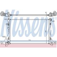 NISSENS Wasserkühler 630733 Kühler,Motorkühler OPEL,RENAULT,NISSAN,MOVANO B Kasten,MOVANO B Bus,MOVANO B Pritsche/Fahrgestell,MASTER III Kasten FV