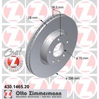Remschijf COAT Z Zimmermann, Remschijftype: Binnen geventileerd, u.a. für Opel