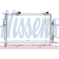 NISSENS Wasserkühler 62616 Kühler,Motorkühler MERCEDES-BENZ,CHRYSLER,SLK R170,CLK C208,CLK Cabriolet A208,CROSSFIRE,CROSSFIRE Roadster