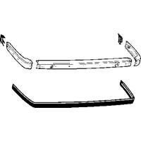 bmw Achterbumper Links -8/87 Verchroomd