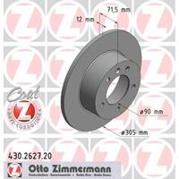 Remschijf COAT Z Zimmermann, Remschijftype: Massief, u.a. für Opel, Renault, Nissan