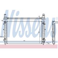 Radiator, motorkoeling NISSENS 60493A