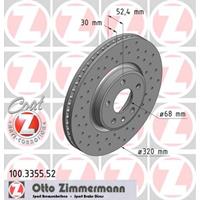Remschijf SPORT REMSCHIJF COAT Z Zimmermann, Remschijftype: Binnen geventileerd, u.a. für Audi