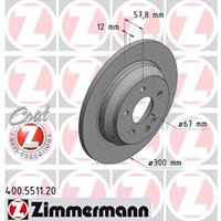 Remschijf COAT Z Zimmermann, Remschijftype: Massief, u.a. für Mercedes-Benz