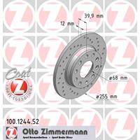 Remschijf SPORT REMSCHIJF COAT Z Zimmermann, Remschijftype: Geperforeerd, u.a. für Audi, Seat