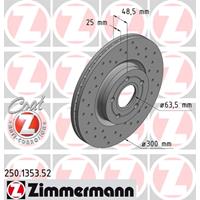 Remschijf SPORT REMSCHIJF COAT Z Zimmermann, Remschijftype: Binnen geventileerd, u.a. für Ford, Volvo