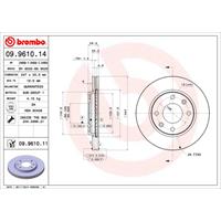 2 Remschijven Brembo 09.9727.14