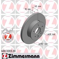 Remschijf COAT Z Zimmermann, Remschijftype: Massief, u.a. für VW