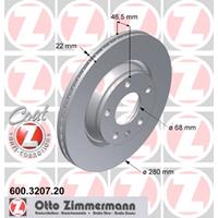 Bremsscheibe Zimmermann 600.3207.20