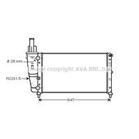 PRASCO Wasserkühler FTA2140 Kühler,Motorkühler FIAT,LANCIA,PUNTO 176,PUNTO Cabriolet 176C,Y 840A