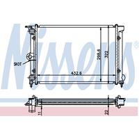 Radiateur NISSENS, u.a. für VW