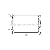 Kühler, Motorkühlung AVA AI2189