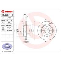 Bremsscheibe | BREMBO (08.5237.10)