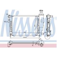 NISSENS Wasserkühler 63522 Kühler,Motorkühler PEUGEOT,106 I 1A, 1C