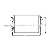 PRASCO Wasserkühler RTA2241 Kühler,Motorkühler RENAULT,SCÉNIC I JA0/1_,MEGANE Scenic JA0/1_,MEGANE I BA0/1_,MEGANE I Grandtour KA0/1_