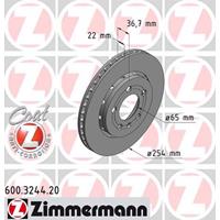 Bremsscheibe 'COAT Z' | Zimmermann (600.3244.20)