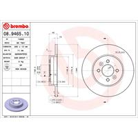 2 Disques De Frein Brembo 08.9466.10