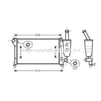 Kühler, Motorkühlung AVA FT2291