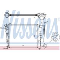 Kühler, Motorkühlung Nissens 613671
