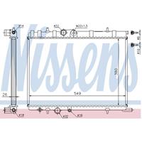 Radiateur NISSENS, u.a. für Peugeot, Citroën