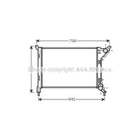 Kühler, Motorkühlung AVA BW2310