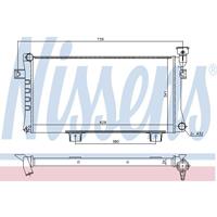 Radiateur NISSENS, u.a. für Lada