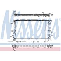 Kühler, Motorkühlung | NISSENS (60457)