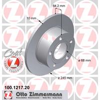 Remschijf COAT Z Zimmermann, Remschijftype: Massief, u.a. für VW, Audi, Skoda