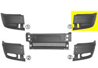 VOORBUMPERBLAD HOEK LINKS zonder MISTLICHTGAT 1898563