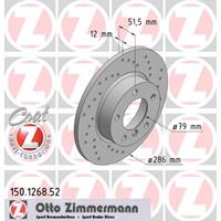 Remschijf SPORT REMSCHIJF COAT Z Zimmermann, Remschijftype: Geperforeerd, u.a. für BMW