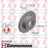 Bremsscheibe Hinterachse Zimmermann 100.1205.20