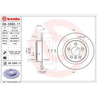 Remschijf COATED DISC LINE BREMBO, Remschijftype: Massief, u.a. für Hyundai