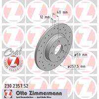 Bremsscheibe Vorderachse Zimmermann 230.2357.52