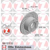 Remschijf SPORT REMSCHIJF COAT Z Zimmermann, Remschijftype: Geperforeerd, u.a. für VW, Audi, Skoda