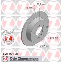 Remschijf COAT Z Zimmermann, Remschijftype: Massief, u.a. für Mitsubishi, Citroën, Peugeot