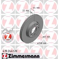 Bremsscheibe 'COAT Z' | Zimmermann (470.2441.20)