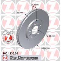 Remschijf COAT Z Zimmermann, Remschijftype: Buiten geventileerd, u.a. für VW, Seat, Audi, Skoda