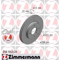Bremsscheibe 'COAT Z' | Zimmermann (250.1343.20)