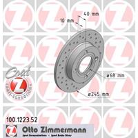 Bremsscheibe Hinterachse Zimmermann 100.1223.52