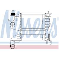 Intercooler, inlaatluchtkoeler NISSENS, u.a. für Vauxhall, Opel