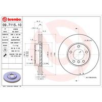 2 Remschijven Brembo Vernis Uv 09.7226.11