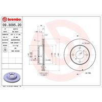 2 Remschijven Brembo 09.3095.20