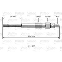 Valeo Gloeibougies RENAULT,OPEL,NISSAN 345101 59624J,7700111323,8200490950 Gloeibougie M883828,1106500Q00,1106500Q0D,1106500QAA,1106500QAF,1106500QAG