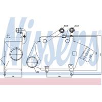 Intercooler, inlaatluchtkoeler NISSENS, u.a. für VW