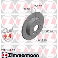 Zimmermann Bremsscheiben 280.3164.20 Scheibenbremsen,Bremsscheibe HONDA,MG,CIVIC VII Hatchback EU, EP, EV,CIVIC VI Fastback MA, MB