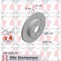 Remschijf Zimmermann, Remschijftype: Massief, u.a. für Opel, Chevrolet, Vauxhall